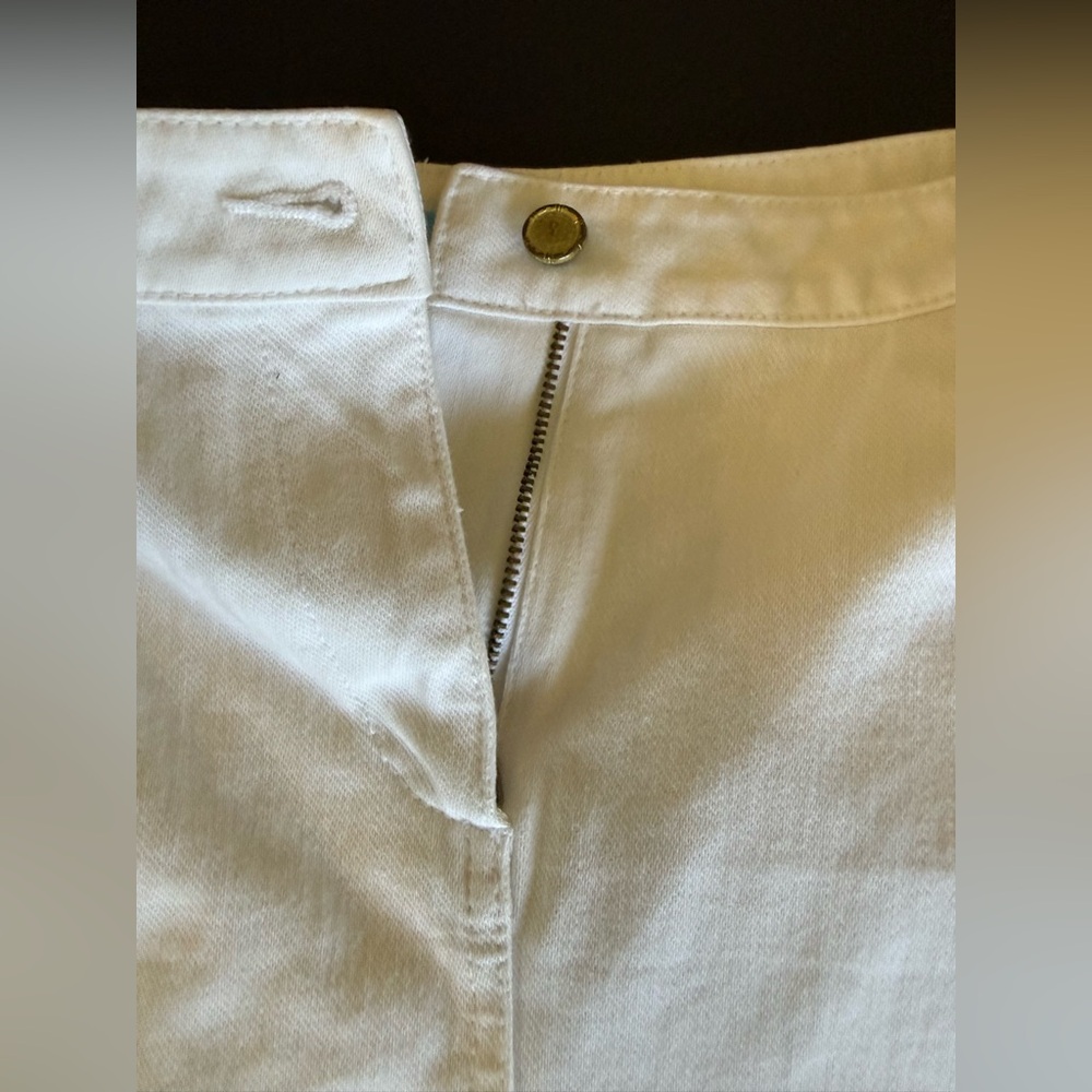 J. McLaughlin Women’s White Denim Skirt
